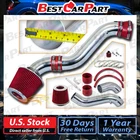 BCP RED 02-05 Trailblazer Bravada Envoy 4.2L V6 Short Ram Intake + Filter