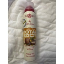 Old Spice Total Body Deodorant Spray Vanilla Shea Aluminum Free Sensitive 3.5oz