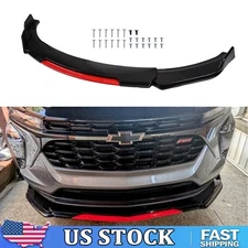 For Chevrolet Trax 2024 2025 Front Bumper Lip Splitter Spoiler Kit Gloss Black