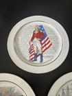 4 VINTAGE SCHERZER BAVARIA GERMANY American Historical PLATES — photo 8