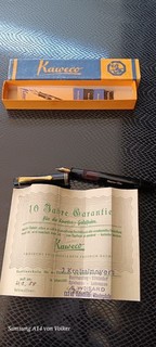 Kaweco Dia 803 F Füllfederhalter 585er Goldfeder aus 14K Kaufbeleg 24.12.54