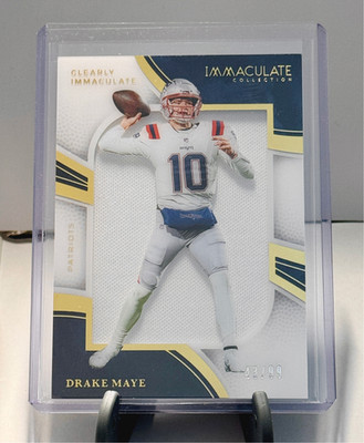 2025 IMMACULATE COLLECTION DRAKE MAYE /99 CLEARLY IMMACULATE JERSEY PATCH NFL