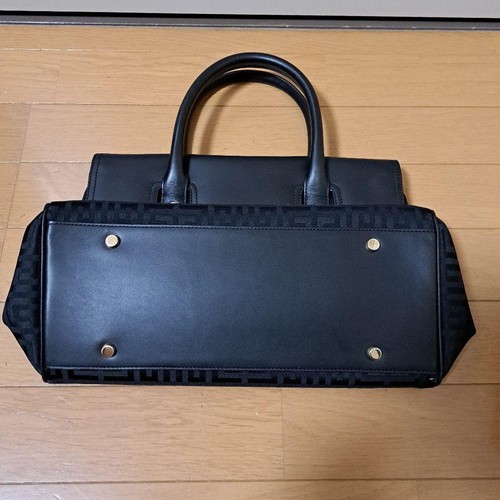 GIVENCHY Hand Bag Tote Purse 4G Canvas Black Authentic - 第 17/24 張圖片