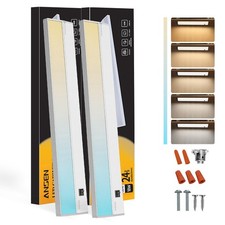 2Packs of Under Cabinet Lighting Hardwired, 24in 18W 1237LM Dimmable Led Ligh...