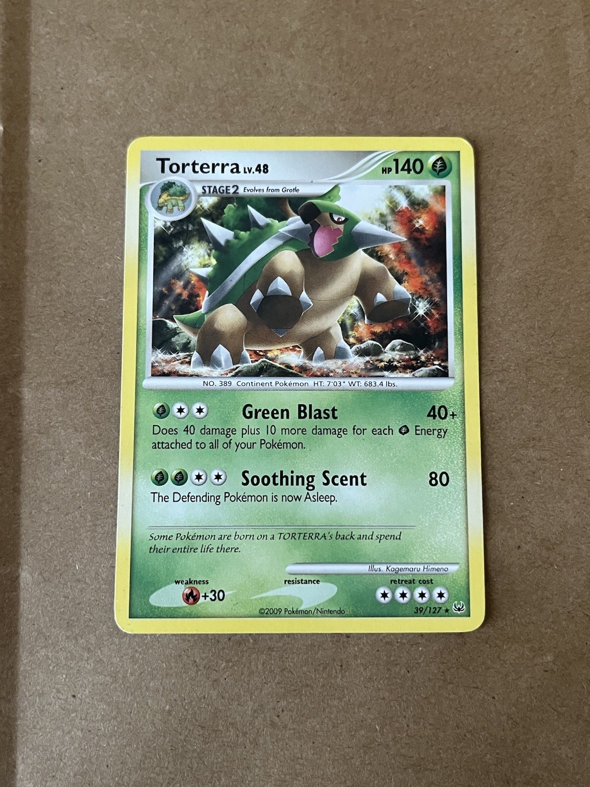 Pokemon - Torterra - Platinum 39/127 - Rare - NM