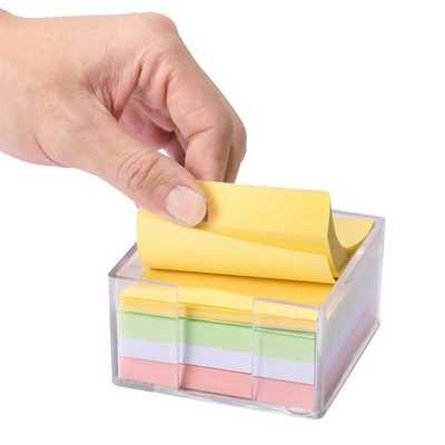 3x3 Inch Acrylic Sticky Note Holder, Crystal Clear inches 