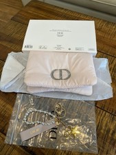 Dior Pink Pouch Makeup Cosmetic Bag VIP Gift and Dior vip keychain BUNGLE DEAL