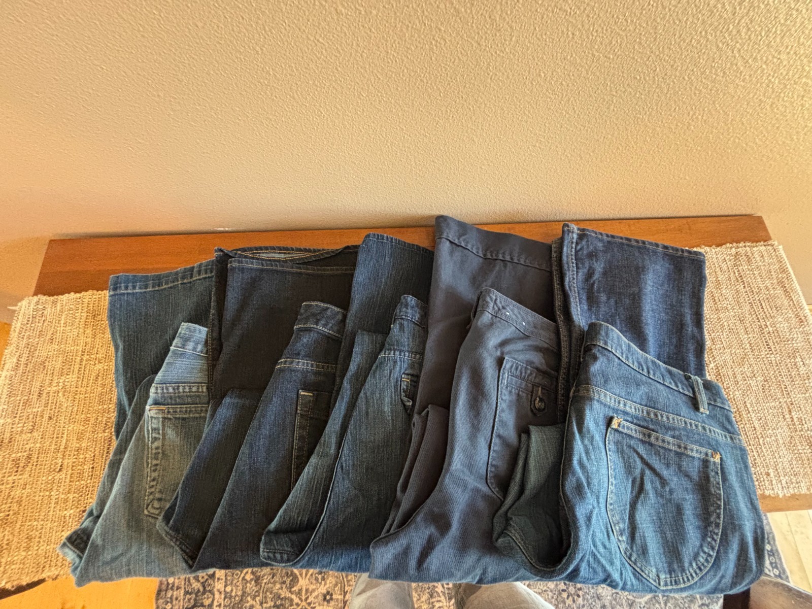 Y2K Jeans Lot Womens Size 16 Gap Old Navy Flare Low Rise 2000s Denim Bundle