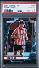 2024-25 Panini Prizm Tyler Dibling PSA 10 SSP Genesis Rookie Card #300 (RC). rookie card picture