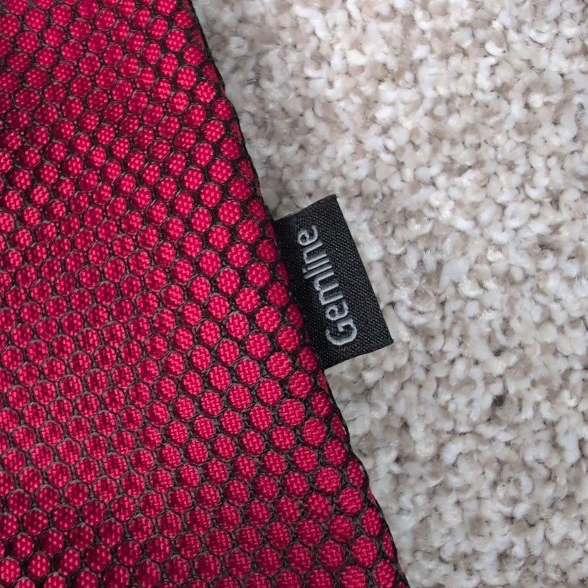 Bolso de Mano Wells Fargo Gemline Rojo Negro Cremallera Superior Malla Bolsillos Promocional Foto 3 de 4