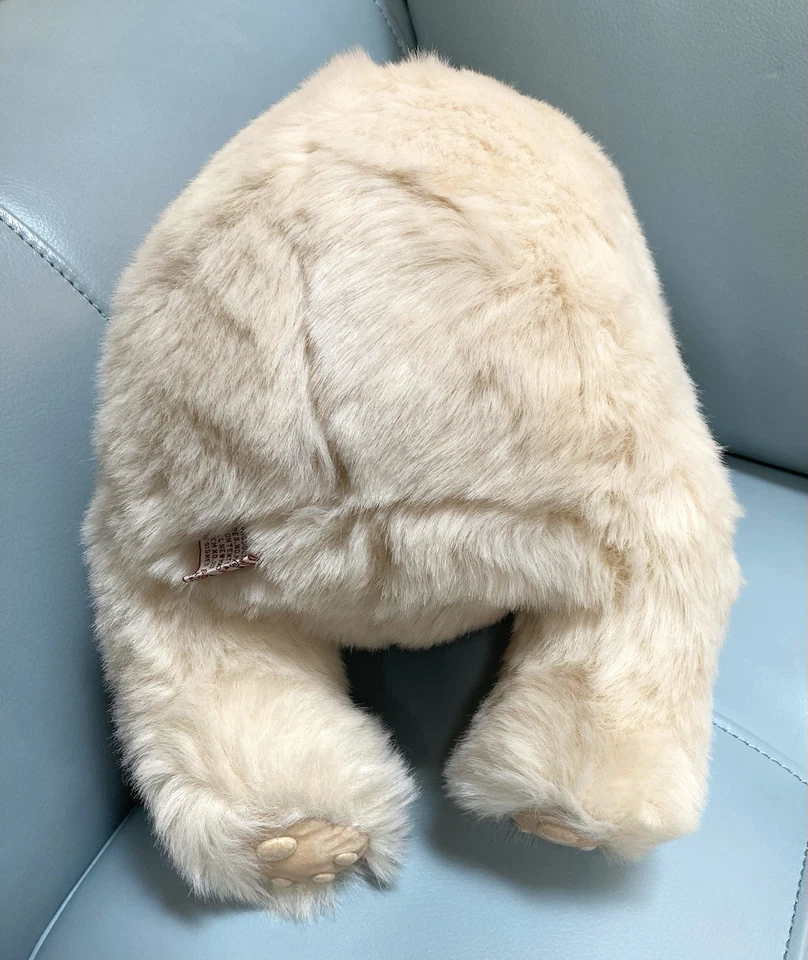 1988 Avanti плюшевый белый медведь детеныш - на аплодисменты/Jockline (Италия) - #11093 - 13,5" - Изображение 4 из 4