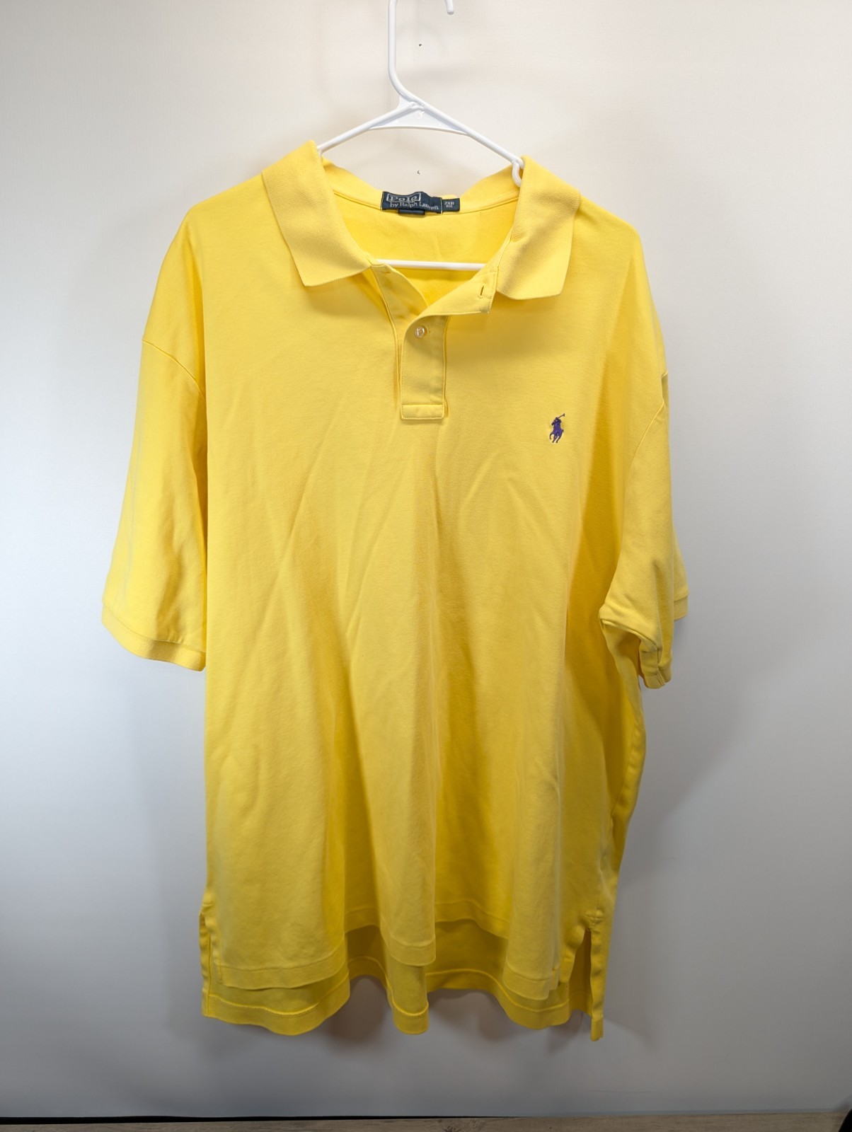 Polo by Ralph Lauren Polo Shirt Men's 2XB Short Sleeve Yellow Cotton 41381