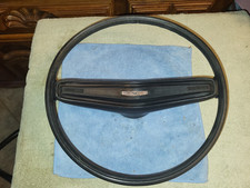 1970 1971 1972 1973 Original Mustang 2 Spoke Steering Wheel With Pad Black 1970 1971 1972 1973 Original Mustang 2 Spoke Steering Wheel With Pad Black