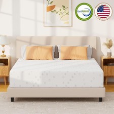 8" 10" 12" Cooling Gel Memory Foam Mattress, CertiPUR-US Certified  Breathable
