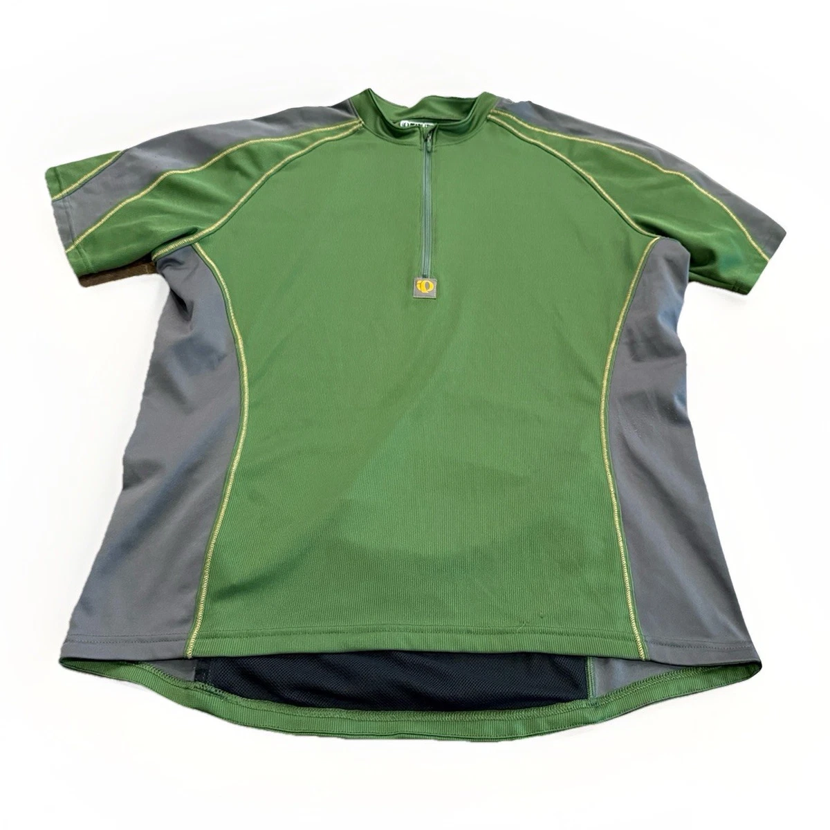 ASICS Hommes sans Couture Quart Fermeture Éclair Long Manche Vert Gecko