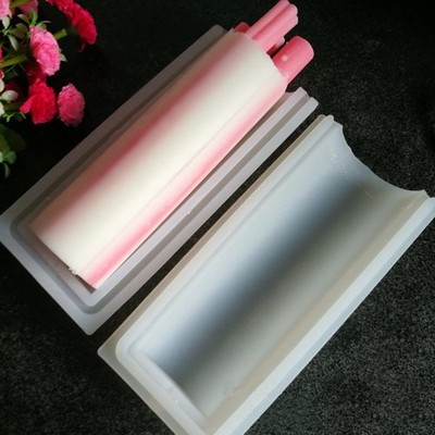 Round Tube Soap Mold Column Silicone Embed Soap Making Supplies Tool 1000ML