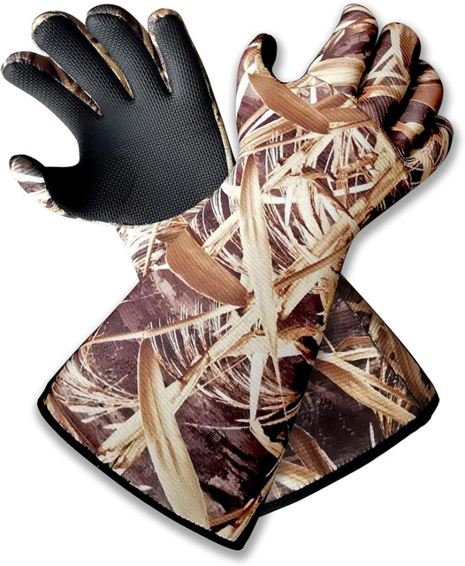 AUSCAMOTEK Waterproof Neoprene Duck Decoy Gloves