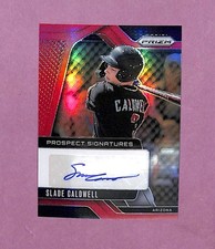 Slade Caldwell 2025 Prizm Prospect Signatures Auto True Red #PS-SL  54/99