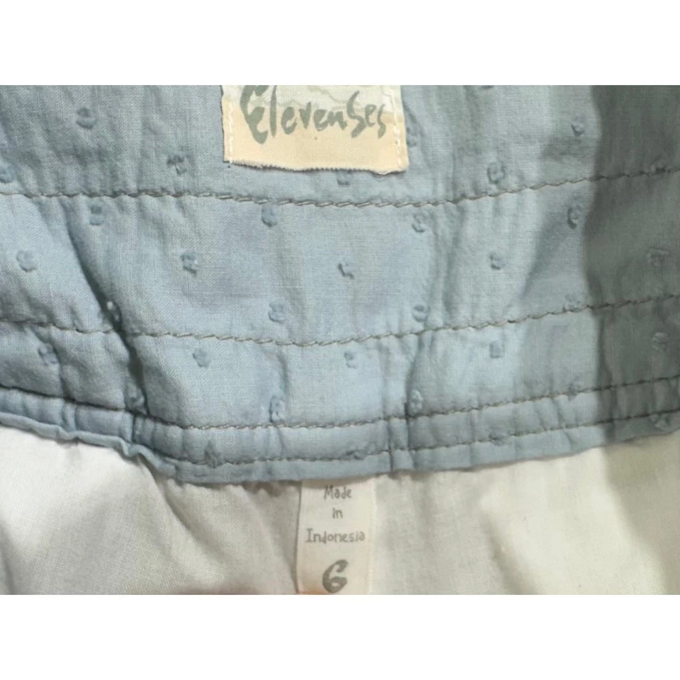 Pantalones Elevenses Pierna Ancha Talla 6 (30x29.5) Gris Rayas Forrados Seersucker LEER Foto 3 de 4