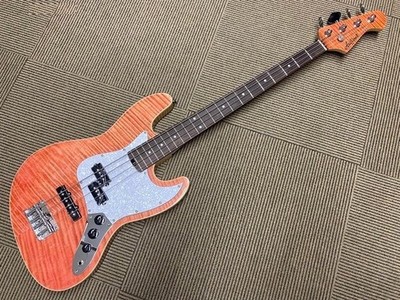 E-Bassgitarre Aria Pro II STB-AE200 Evergreen Misty Pink mit Gigbag