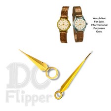 Timex Watch Hands 1950s #18 Fits Marlin, Mercury Models Yellow US Time NOS Read