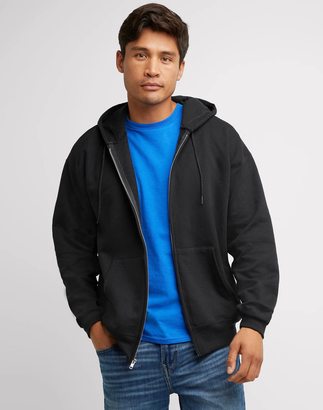 Hanes Full-Zip Hoodie Sweatshirt Ultimate Men's Heavyweight Hood Fleece sz S-3XL
Opens in a new wind
