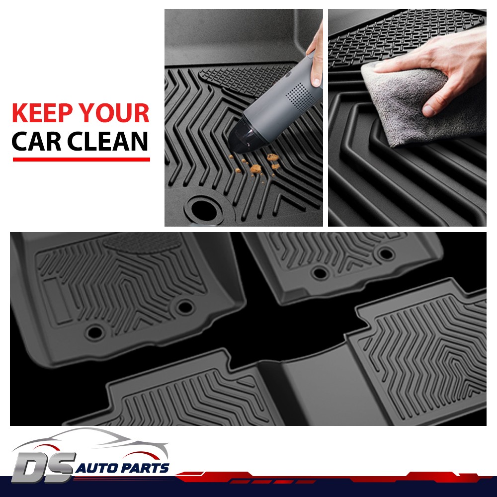 Fit For 2008-2012 Honda Accord TPE All Weather 3D Floor Mats Carpets Liner Cover