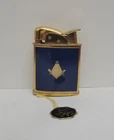 VTG Evans Art Deco Era Gold Tone Cig Lighter Freemason G Compass w/ Retail Tag
