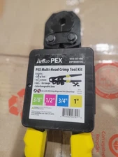 Open Box Apollo PEX Multi-Head PEX Crimp Tool Kit 3/8"-1",  69PTKH0015Q