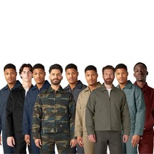 Chaqueta de trabajo Dickies para hombre TJ15 aislada forrada acolchada Eisenhower con cremallera
