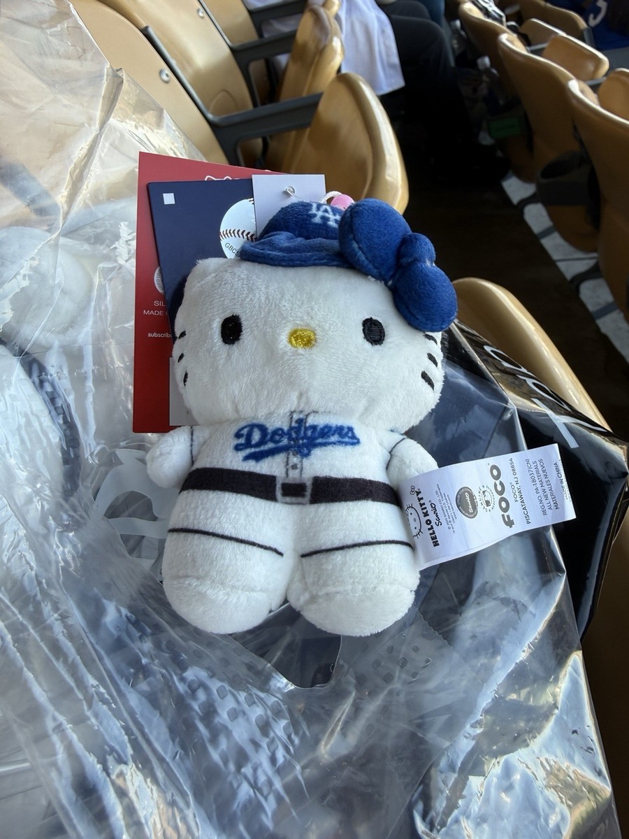 2026 Hello Kitty FOCO Los Angeles Dodgers MLB Plush Figure