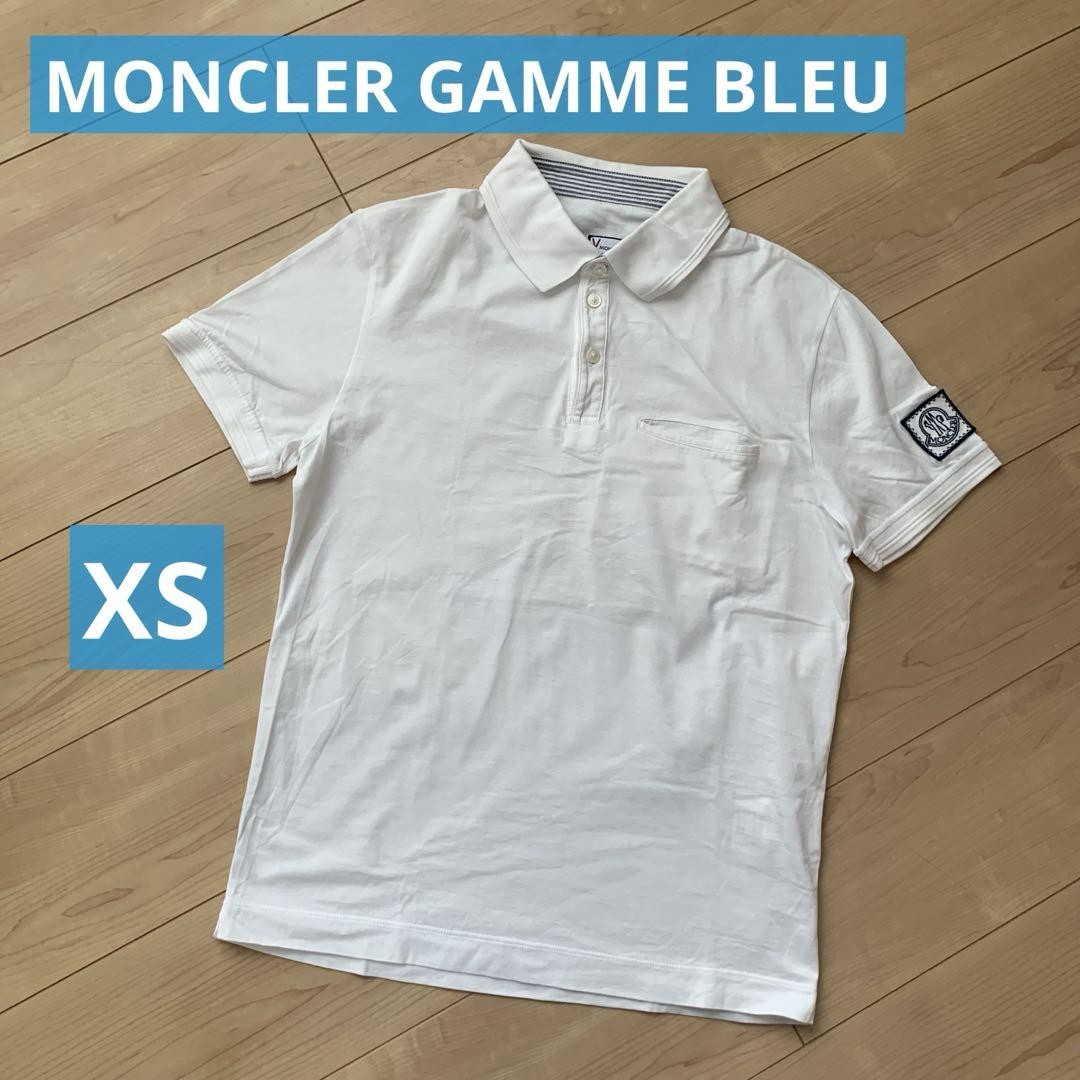 Moncler Gamme Bleu Logo Patch Polo Shirt in Size XS