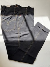 MOSCHINO Women Vintage Black Pants with Orange Seam Waist 23-24 inches