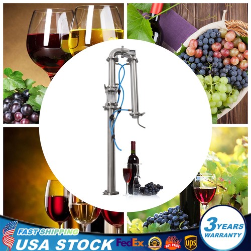 Brew Wine Making Tool 2" in Stainless Still Moonshine Reflux Distilling Column
