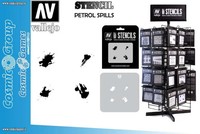 Vallejo STTX004 Petrol Spills Modellbau Schablone