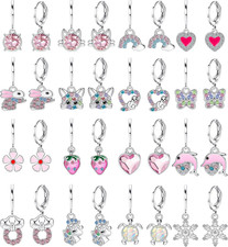 16 Pairs Hypoallergenic Earrings for Girls Women Sensitive Ears Cute Surgical St