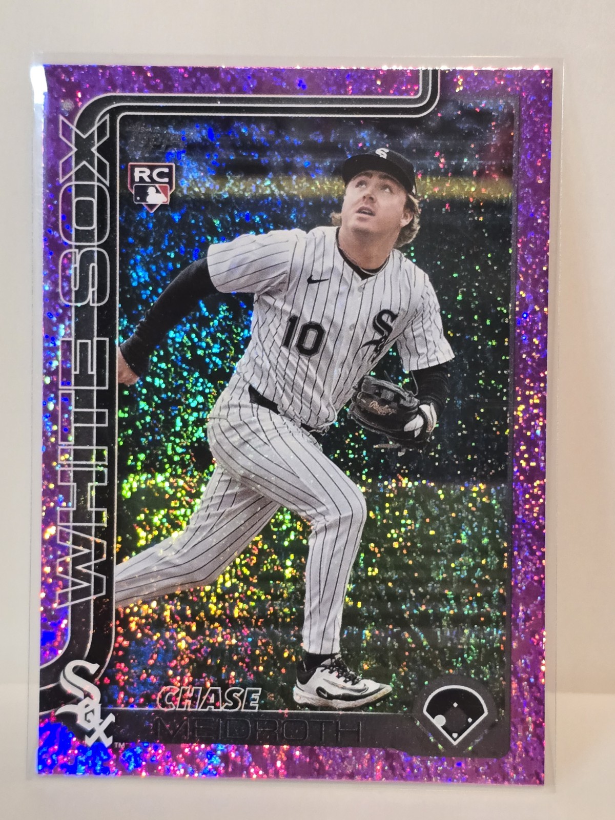 2025 Topps Update Series - Chase Meidroth #US337 Pink Holo Foil (RC)