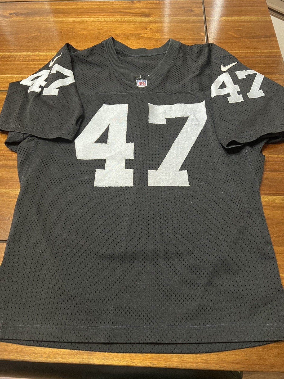 Vintage RAIDERS Tyrone Wheatley 2000 Nike Jersey Size 42 L  Pro Cut Berlin, WI