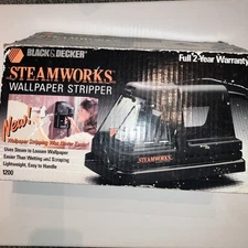 Black & Decker Steamworks Wallpaper Stripper Steamer 1200 With Manual & Box