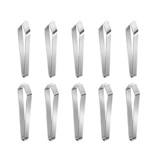 Pack of 10 Hygienic Stainlessed Steel Poultry Plucker and Fish Bone Tweezer