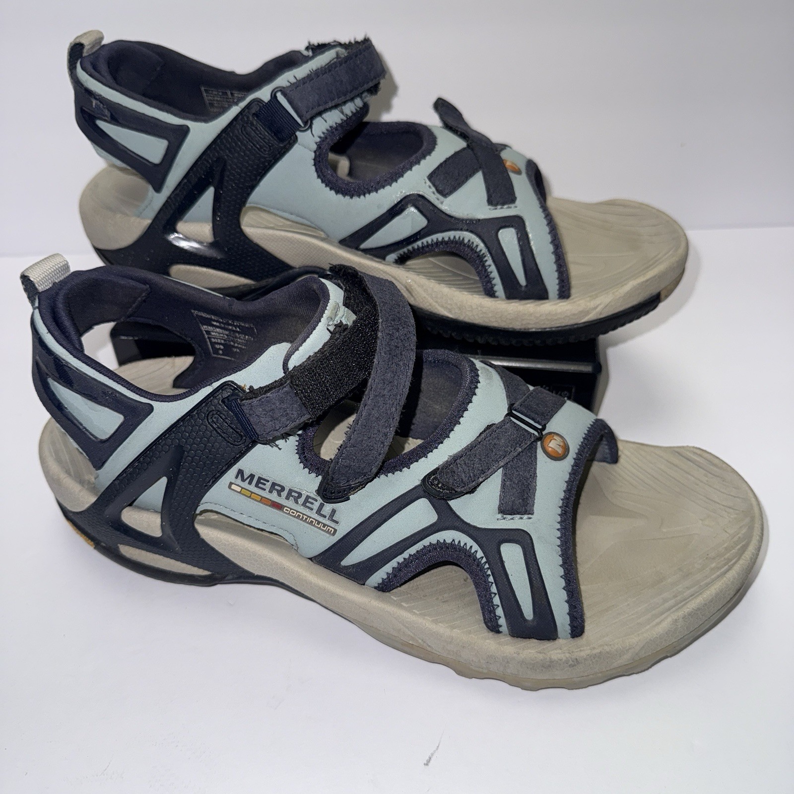 Merrell Continuum Sandali Donna 8 Blu Performance Vibram Scarpe Comfort Gorpcore