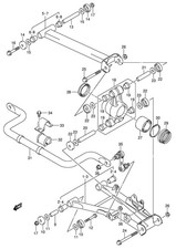 Suzuki Genuine ATV Rear Stabiliser Bush Body Rear Suspension Arm 42412-82CA0-000