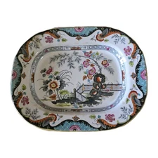 Ridgway Antique Porcelain Meat Platter Dish ANGLESEY pattern с.1830