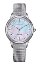 Reloj de pulsera Citizen L Series plata para mujer EM1150-86D