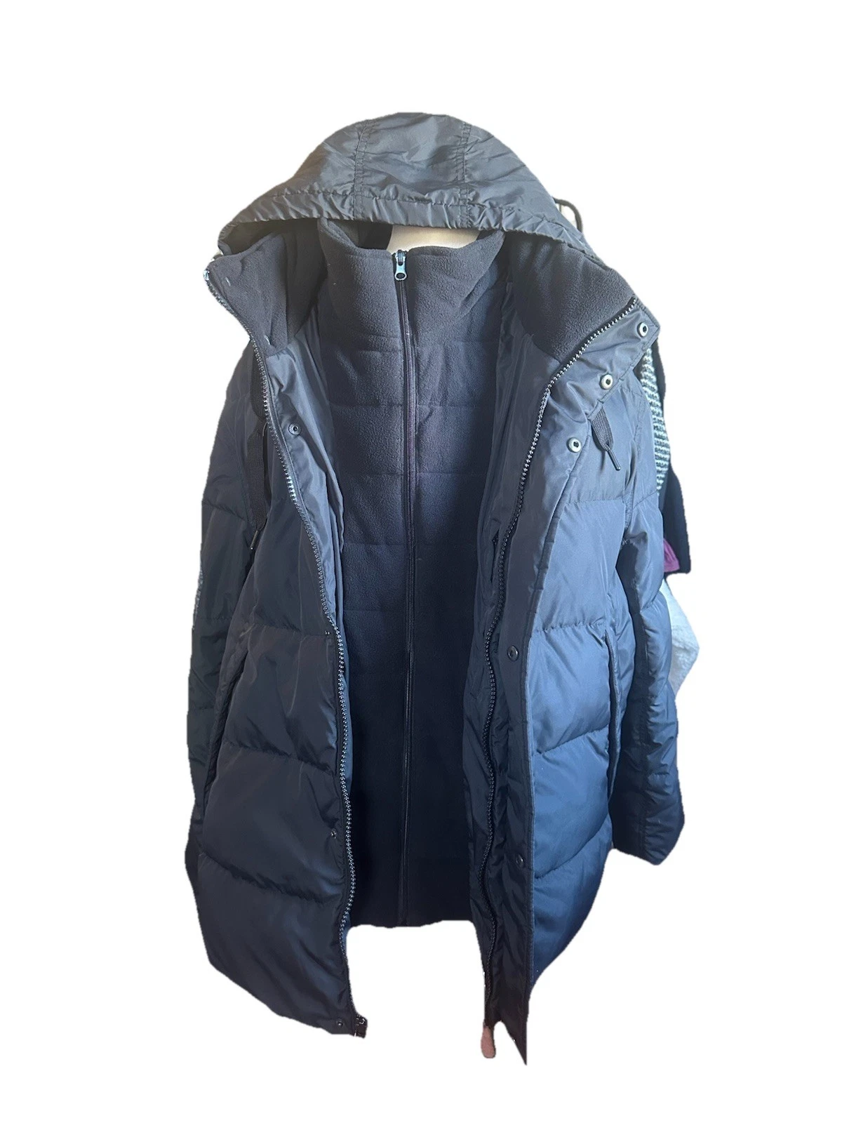 $295 Marc New York Men's Black Fleece Bib Down Puffer Coat Jacket Size XXL