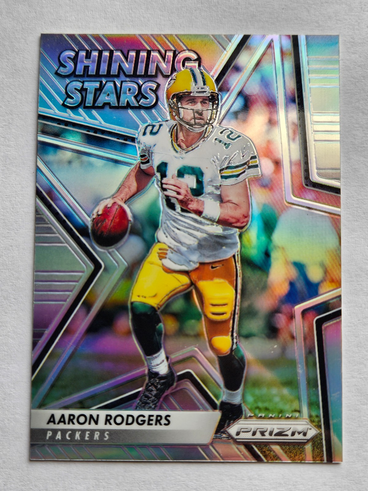 Aaron Rodgers - 2016 Panini Prizm Shining Stars Prizm Insert Card