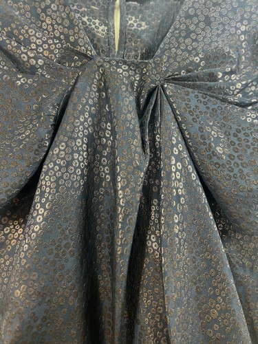 Ports 1961 Silk blend Blouse Women’s Size 4 Black Bronze Shimmer Asymmetrical - Picture 6 of 15