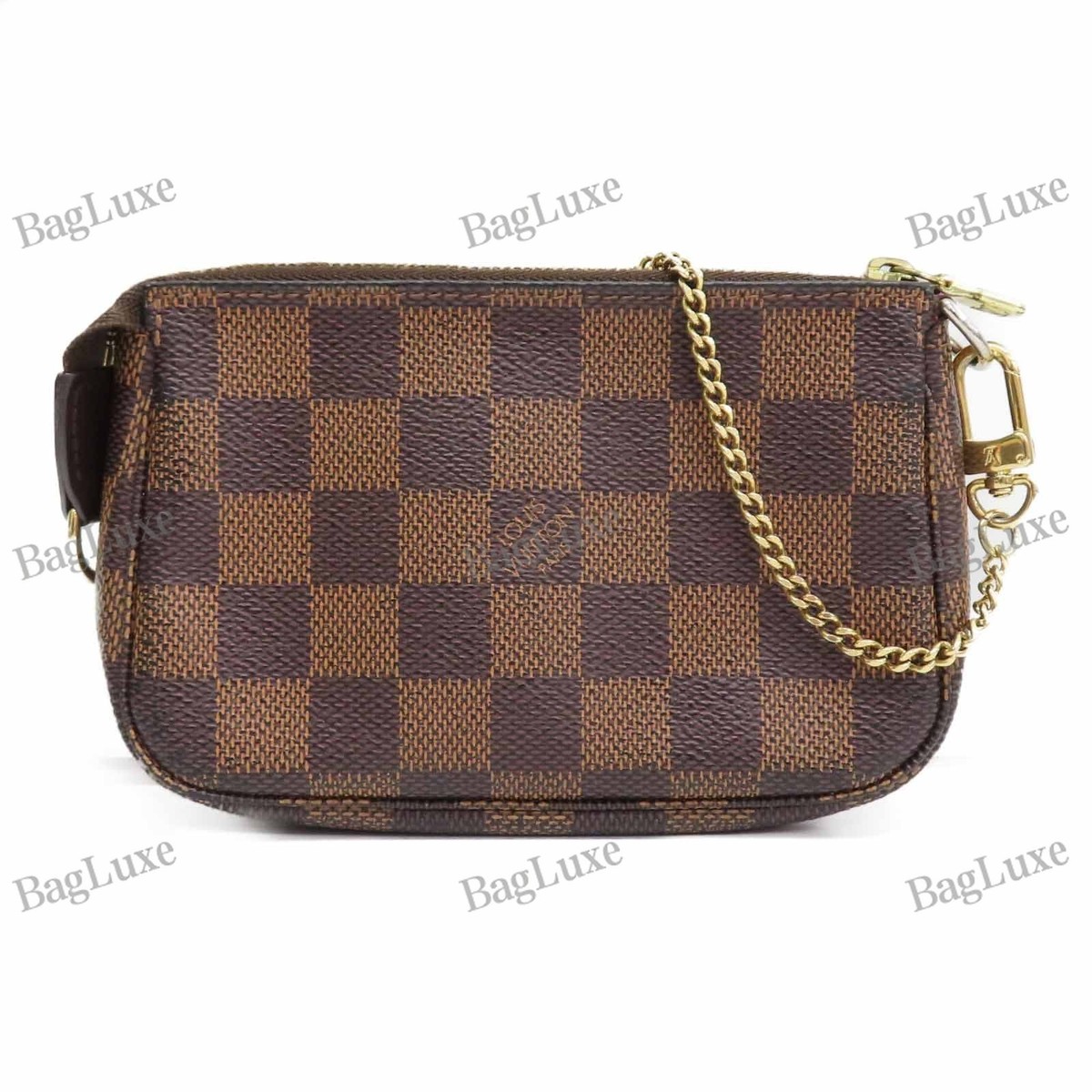 LOUIS VUITTON LV Mini Pochette Accessoires Handbag Damier Ebene