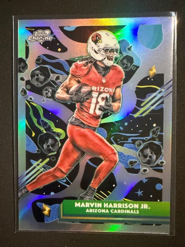 2025 Topps Chrome Cosmic Marvin Harrison Jr. Refractor Arizona Cardinals