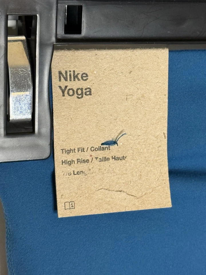 Nike Yoga Calce Ajustado Tiro Alto 7/8 Leggings Para Mujer Pequeño Verde Azulado Nuevo Envío Rápido Foto 3 de 4
